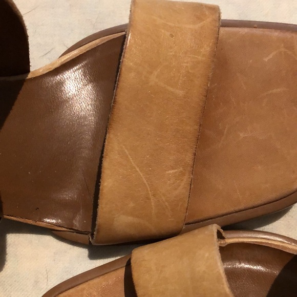 Sz6 Leather cognac strappy    sandal - Picture 4 of 6